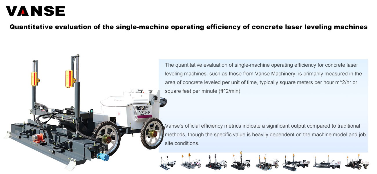 Quantitative evaluation of the single-machine operating efficiency of concrete laser leveling machines Quantitative evaluation of the single-machine operating efficiency of concrete laser leveling machines